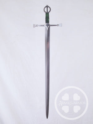 Custom Irish Sword with Green Grip